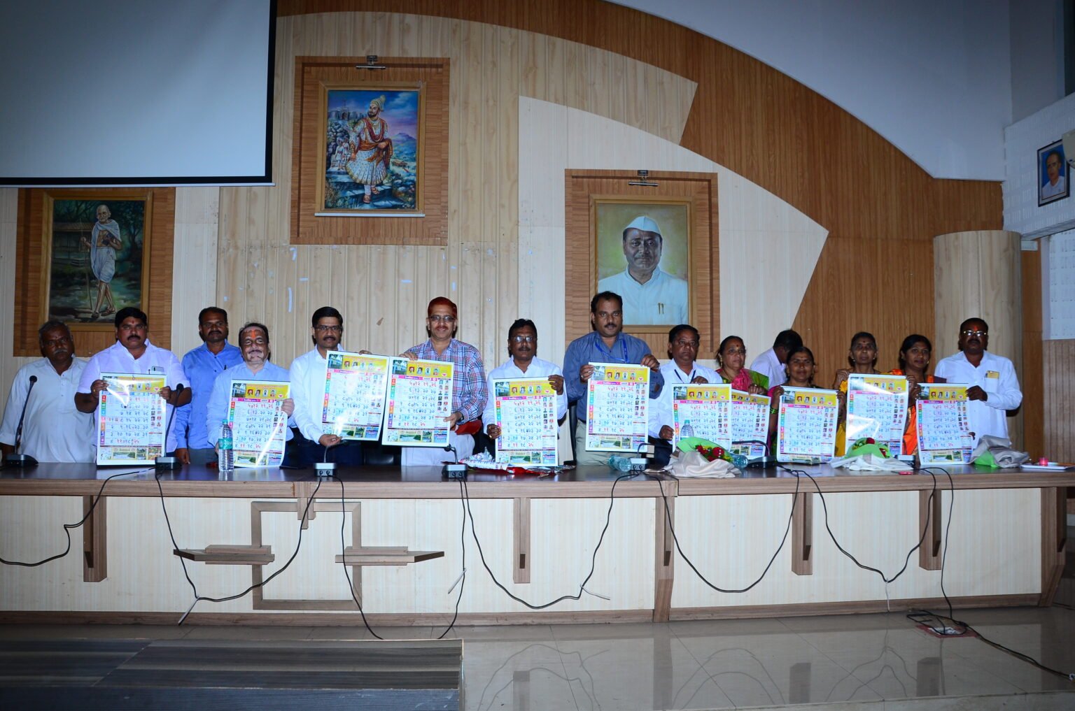 Zilla Parishad leadership team at a cooperative event.