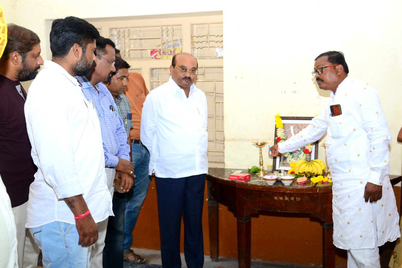 Members of Zilla Parishad attending an official gathering in Solapur district